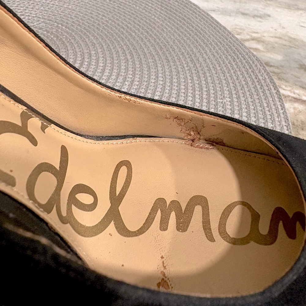 SAM EDELMAN Hazel Pump Black Suede Size 9 - Picture 10 of 13